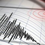 A representational image of a Richter scale measuring earthquake.