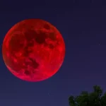 Pakistan Rare Blood Moon