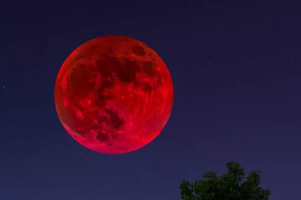 Pakistan Rare Blood Moon